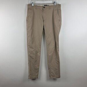 Club Monaco Mens Khaki Base Connor Chino Slim Fit Casual Pants